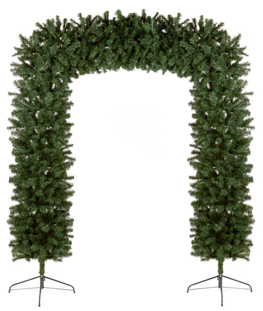 Plain Green 2.4m Christmas Tree Arch