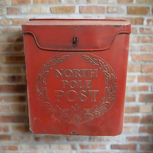 Christmas North Pole Vintage Style Post Box