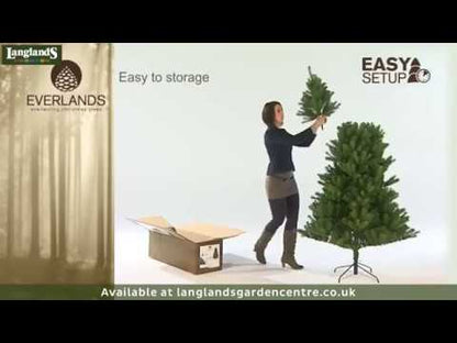 Everlands Snowy Imperial Pine Christmas Tree 6ft/180cm