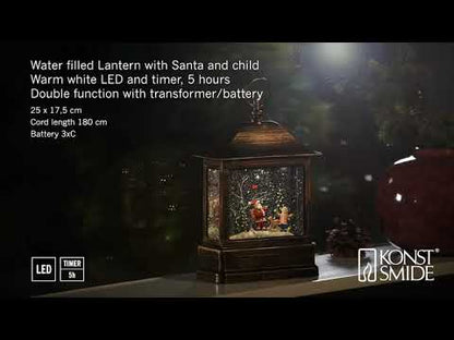 Konstsmide Christmas Santa and Child Water Lantern