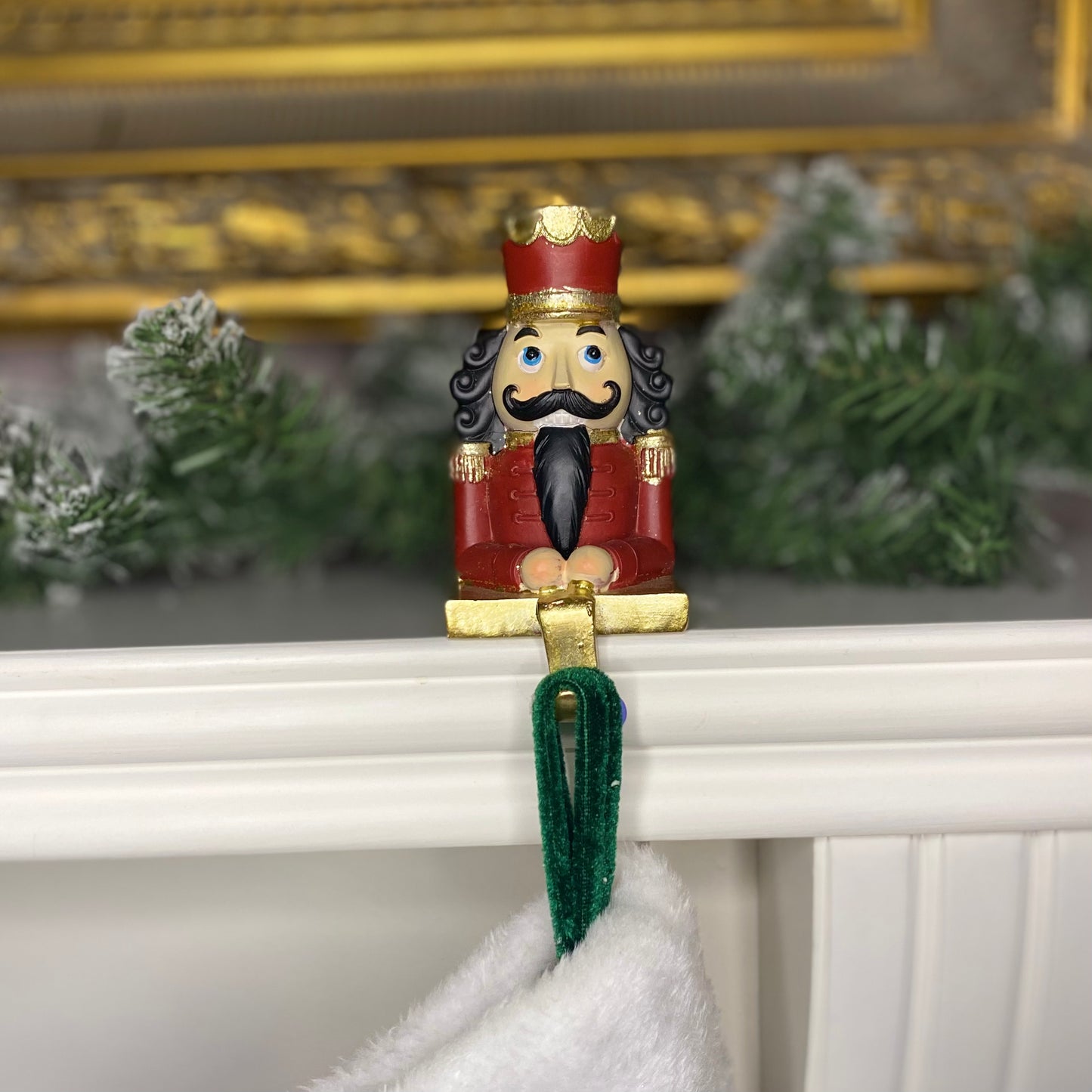 Red Nutcracker Stocking Hanger