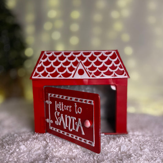 Christmas Gingerbread House Letters To Santa Red Post Box