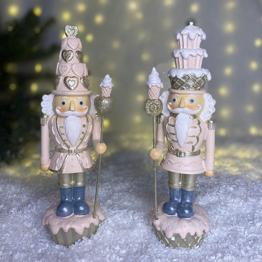 Christmas Pink Nutcracker Decoration Set