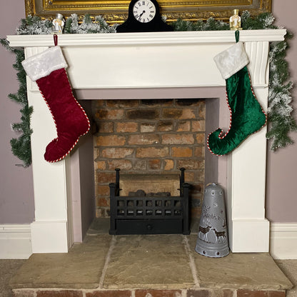 Velvet Elf Shoe Christmas Stocking