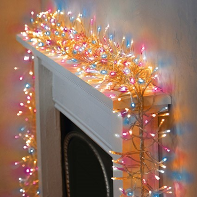 Premier 960 Cluster Brights LED Lights Rainbow Clear Cable