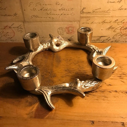 Stag Antler Circle Candle Holder